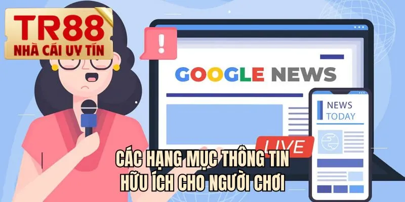 Các hạng mục thông tin hữu ích cho người chơi
